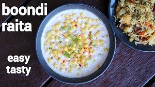 boondi raita recipe with tips  boondi ka raita  raita boondi  dahi boondi [upl. by Nichol]