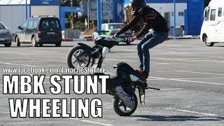 MBK STUNT Wheeling  LARACHE STUNTERS [upl. by Nosremaj789]