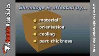 The Effects of Shrinkage Warpage amp Part Ejection excerpt [upl. by Gnirol679]