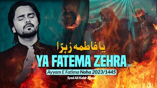 Ayyam E Fatima Noha 2024  Ya Fatima Zehra  Ali Kabir Ajmal  Noha Shahadat Bibi Fatema Zehra 2023 [upl. by Nidroj690]