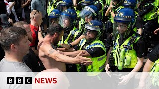 Violent rioting continues in England and Northern Ireland  BBC News [upl. by Parnas430]