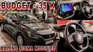 Maruti Baleno Sigma Modified Under 35K 🔥 Baleno Modified ✅ Baleno Modification ✅ New Baleno 2024 ✅ [upl. by Hughett]