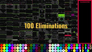 100 Eliminations Marble Race in Algodoo [upl. by Sonahpets]