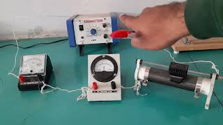 Resistivity of material of wire by Ohms Law 2ndpucphysicslabexperiments resistivityofmaterial [upl. by Drusy]