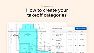 Houzz Pro Takeoff Categories [upl. by Rehnberg583]