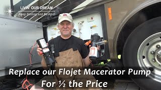 We Replaced our FloJet RV Macerator Pump for 12 the price [upl. by Catima]