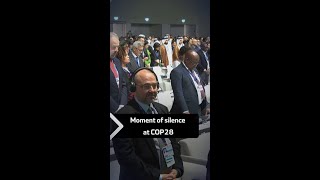 COP28 Moment of silence for civilians killed in Gaza war [upl. by Bamby]