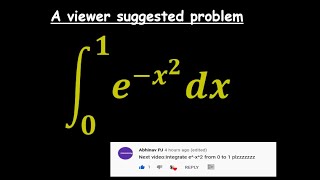 integrate e x2 from 0 to 1 [upl. by Poree]