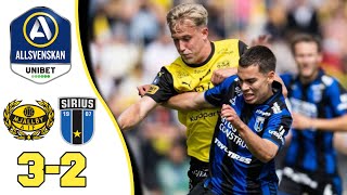 Höjdpunkter Mjällby  Sirius 32 Allsvenskan [upl. by Britteny838]