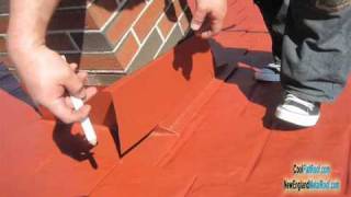 METAL ROOF Chimney Flashing  How to Prevent Leaks [upl. by Woolcott]