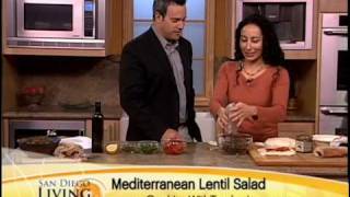 Mediterranean Lentil Salad recipe using Trader Joes [upl. by Garlen]