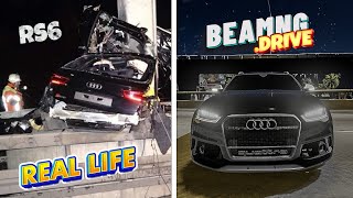 Accidents Based on Real Events on BeamNGDrive 5  Real Life  Flashbacks [upl. by Edwards]