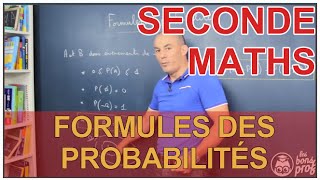 Formules des probabilités  Maths seconde  Les Bons Profs [upl. by Rhyne303]