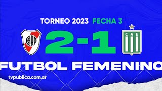 River Plate vs Excursionistas Fecha 03 del Campeonato Femenino YPF Torneo 2023 [upl. by Yrad113]