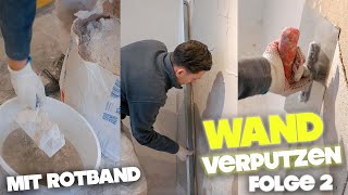 Wand mit Rotband richtig verputzen LEEROY packt mit an  Folge 2 [upl. by Paten63]