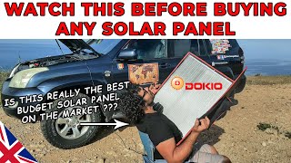 SOLAR PANELS HOW TO CHOOSE  COMPLETE GUIDE  DOKIO 100W UNBOXING FULL TUTORIAL SETUP amp INSTRUCTIONS [upl. by Sral872]