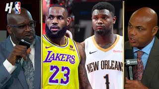 Inside the NBA reacts to Pelicans vs Lakers Semis Highlights Discusses Zion Performance Tonight [upl. by Aerdnahc]