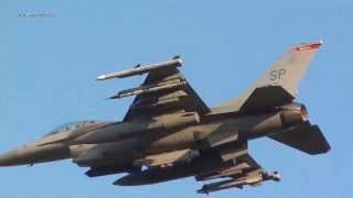 Spangdahlem Airbase Germany A10 C17 F16 Tornado Landings and Take Off 2015 [upl. by Nynnahs]