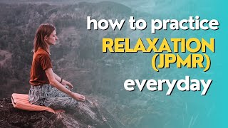 RELAXATION JPMRBEHAVIOR THERAPY PROGRESSIVE MUSCLE RELAXATION ANXIETY SLEEP PROBLEM [upl. by Velma]