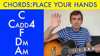 How to play Place Your Hands chords By Reef on acoustic guitar Song with 5 chords [upl. by Edmund171]