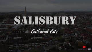 Salisbury  Cathedral City A Breathtaking Aerial Tour of Historic England [upl. by Akeirahs92]