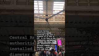 CSTM 16 Feet Dia Fan facts fans fan mumbai factshorts cstm mumbailocal centralrailway [upl. by Wertz]