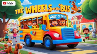 quot🎶 Wheels on the Bus GO Round and Round 🚍 Join the Fun with this Catchy Nursery Rhymequot [upl. by Tillo]