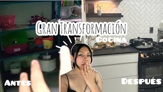 🏡Gran transformación de mi pequeña cocina infonavit ✅ remodelación extrema  ✨ [upl. by Llenrrad]