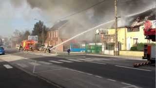 Part 2 Spectaculaire incendie chez un vendeur de bouteilles de gaz route de Mons 59600 Maubeuge [upl. by Aronow]