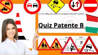 Esame di Guida Quiz Ministeriali per la Patente B  segnali di pericolo 🚗🚦 [upl. by Ainivad]