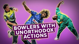 Dont try this at home  Unusual bowling actions  Bowlers Month [upl. by Hgiellek]