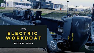 Electric workboat by Tideman Boats powered by Evoy [upl. by Jotham141]