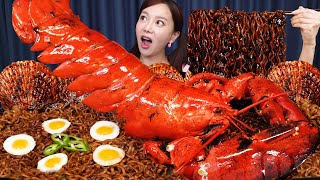 대왕 랍스터 🦞 짜파게티 amp 가리비 해물찜 먹방 Giant Lobster amp Scallops Seafood Jjapaghetti noodle Mukbang ASMR Ssoyoung [upl. by Bonar916]