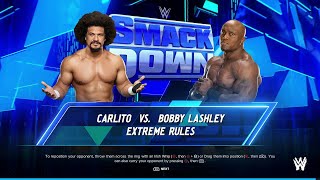 WWE 2K24 FULL MATCH — Carlito vs Bobby Lashley — Extreme Rules Showdownquot [upl. by Barris631]