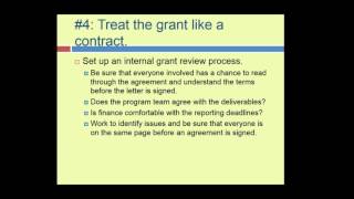 Five Tips for Successful Grants ManagementCarolyn MollenNonprofit Accounting Basics [upl. by Aruol975]