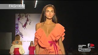 CARLOS CARRIZOSA Spring 2020 COLOMBIAMODA 2019  Fashion Channel [upl. by Nauqet]