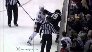 John Scott vs Kevin Westgarth Nov 27 2010 [upl. by Okomot346]