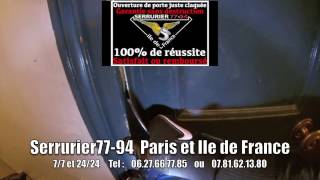 Ouvrir une porte claquée avec une radio en Ile de France [upl. by Nonek10]