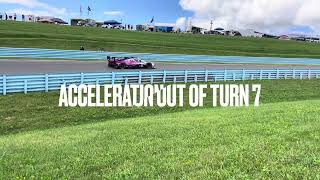 2023 Watkins Glen IMSA WeatherTech SportsCar Championship race footage from Turn 7 [upl. by Onilecram]