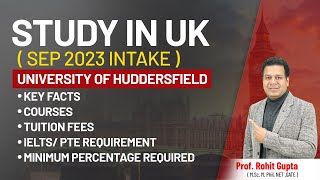 Study in UK University of Huddersfield Sep 2023 Intake Spectrum Overseas [upl. by Eniksre]