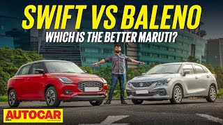 2024 Maruti Swift vs Maruti Baleno  Sibling Rivalry  Comparison  Autocar India [upl. by Letch590]