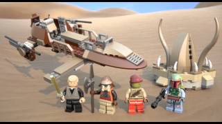 Lego 9496 Desert Skiff  Lego 3D Review [upl. by Attinahs105]