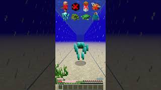 Mobs Test vs Water Damage in Minecraft shorts meme memes [upl. by Neb]