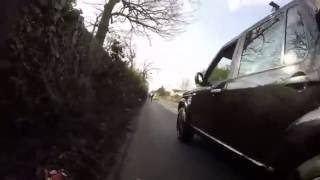 Cyclist Road Rage In London  Land Rover Driver Goes Mental [upl. by Eemak]