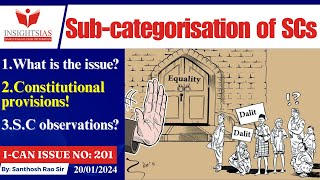 Subcategorisation of SCsSC categorization panel explained by Santhosh Rao UPSC [upl. by Delastre]