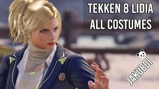 Lidia Sobieska  wszystkie stroje w Tekkenie 8 [upl. by Tews]