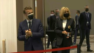 Emmanuel and Brigitte Macron vote in regional elections in Le Touquet  AFP [upl. by Sibbie]