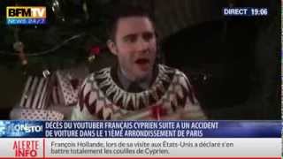 Cyprien est MORT  BFM TV tout YouTube est en deuil [upl. by Airalednac]