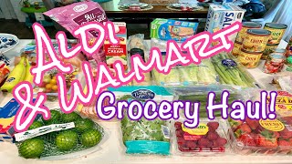 ALDI amp WALMART GROCERY HAUL [upl. by Gresham]