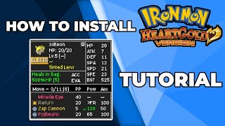 HOW TO INSTALL POKEMON KAIZO IRONMON WITH TRACKER [upl. by Avihs]